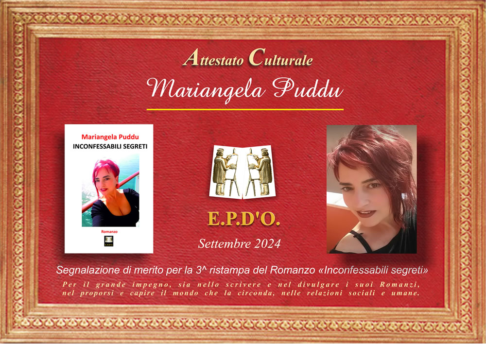 EPDO - Attestato Speciale Mariangela Puddu